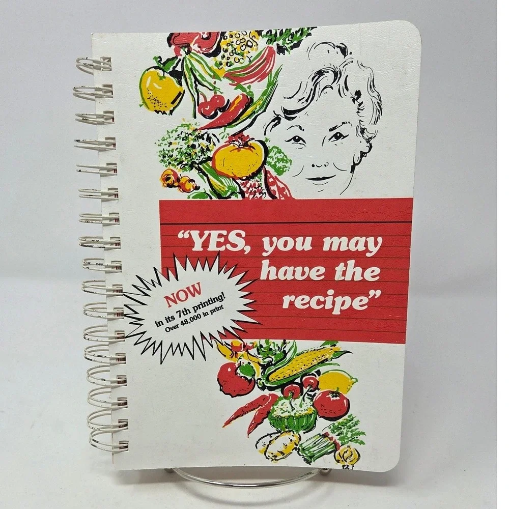 Yes You May Have The Recipe Maria Baker Spiral Cookbook 1994 7th Printing